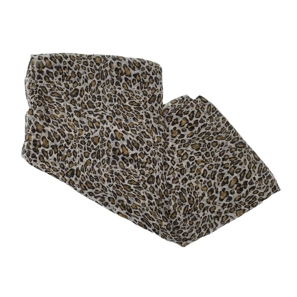 Ann Christine Leopard Print Infinity Scarf